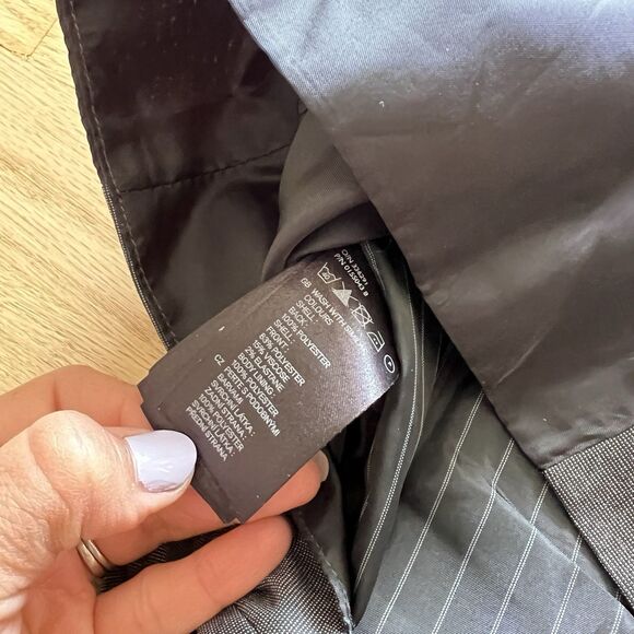 H&M Slim Fit Suit Vest Dark Grey Mens Size 38R Formal Wedding - Picture 7 of 8